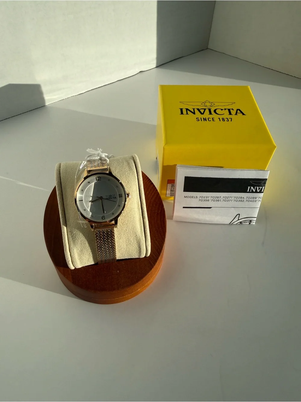 Invicta Angel Gold Tone Women’s Watch 31mm With Box